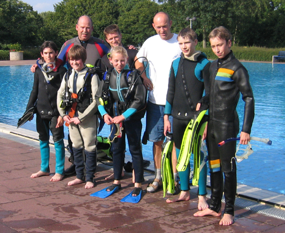 Kindertauchkurs 2007 Gruppe